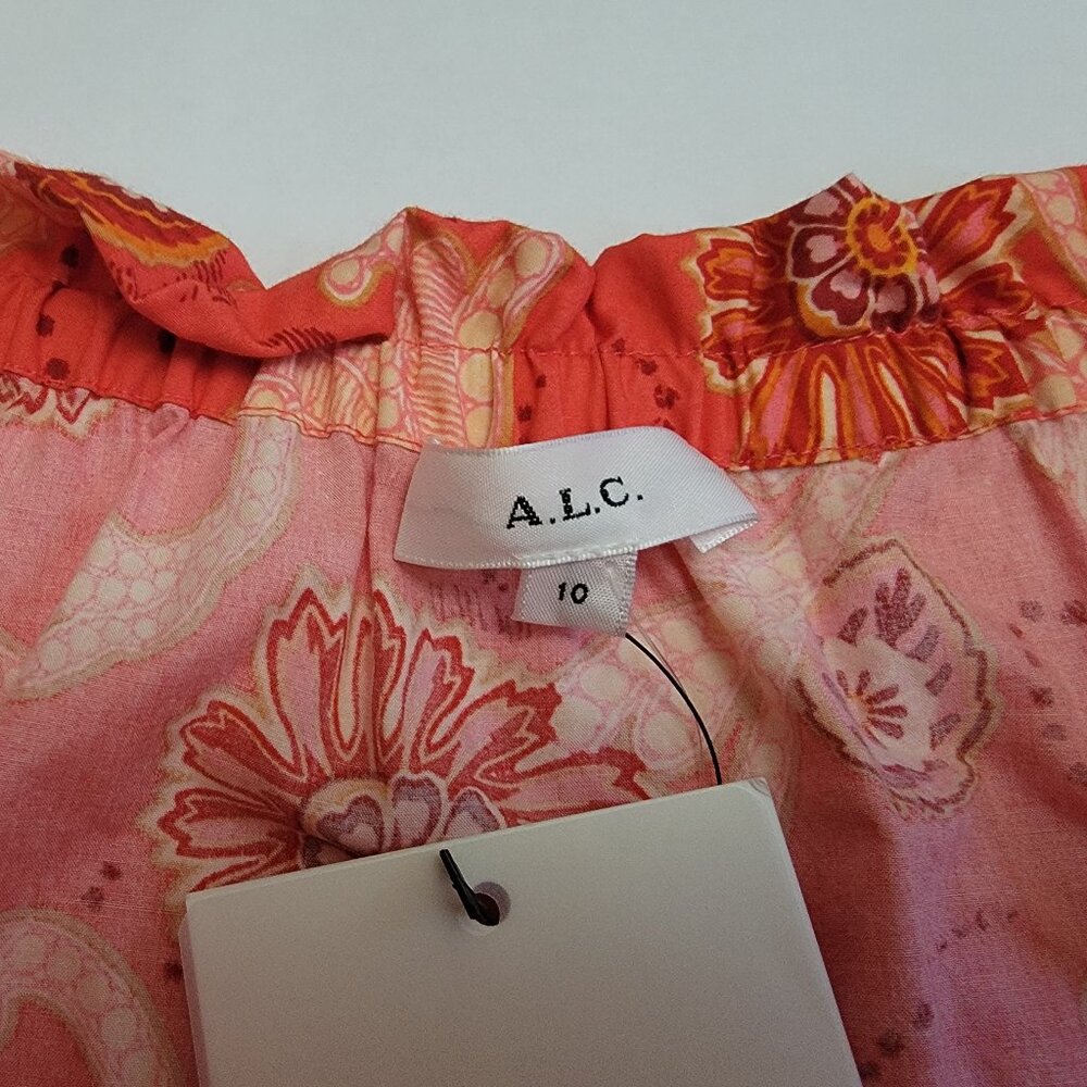 A.L.C. 2 pc set - Francis Cotton Drawstring Skirt and Arit Top in Calla Multi - Picture 6 of 16